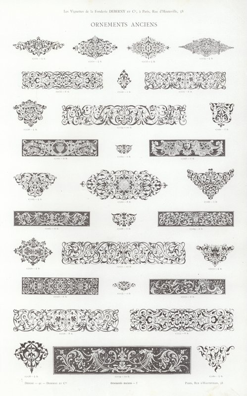 Pagina uit Vignettes Typographiques door French School