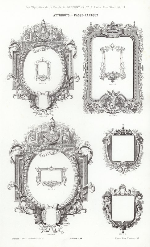 Pagina uit Vignettes Typographiques door French School