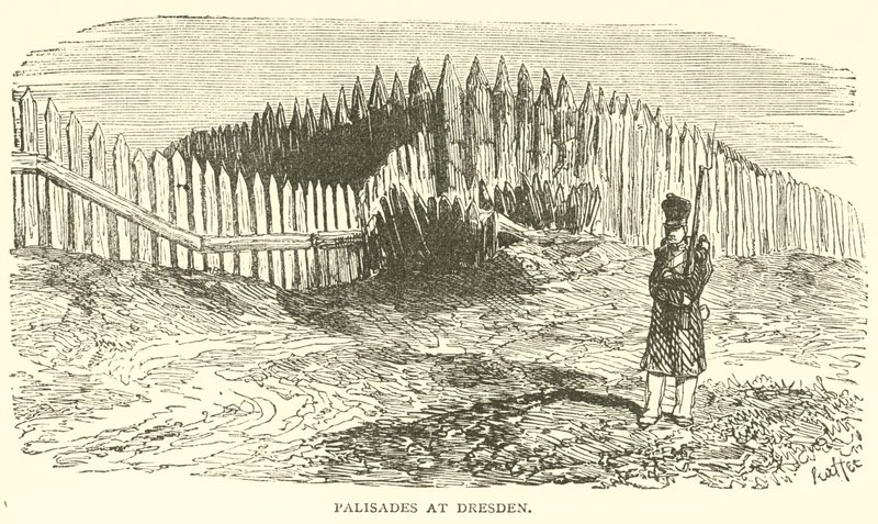 Palisades bij Dresden door French School