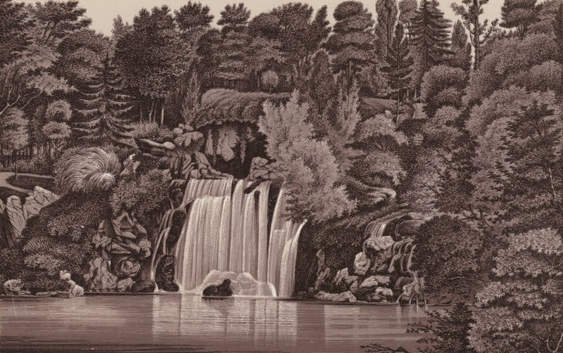 Parijs: Cascade du Bois de Boulogne door French School
