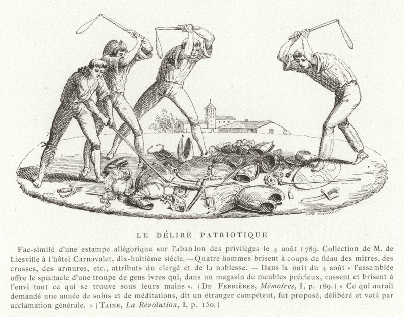 Patriottische waanzin, Franse Revolutie, augustus 1789 door French School
