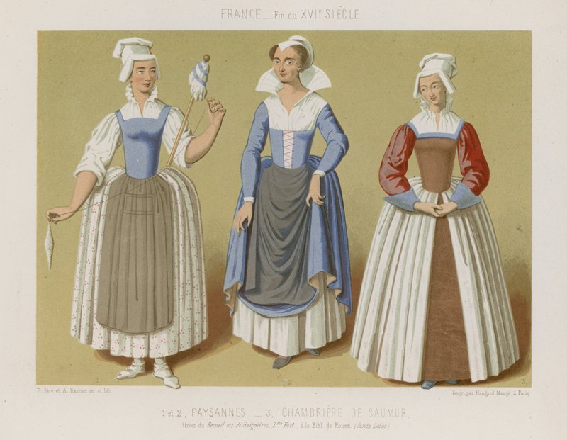 Boer en de kamermeisjes van Saumur door French School