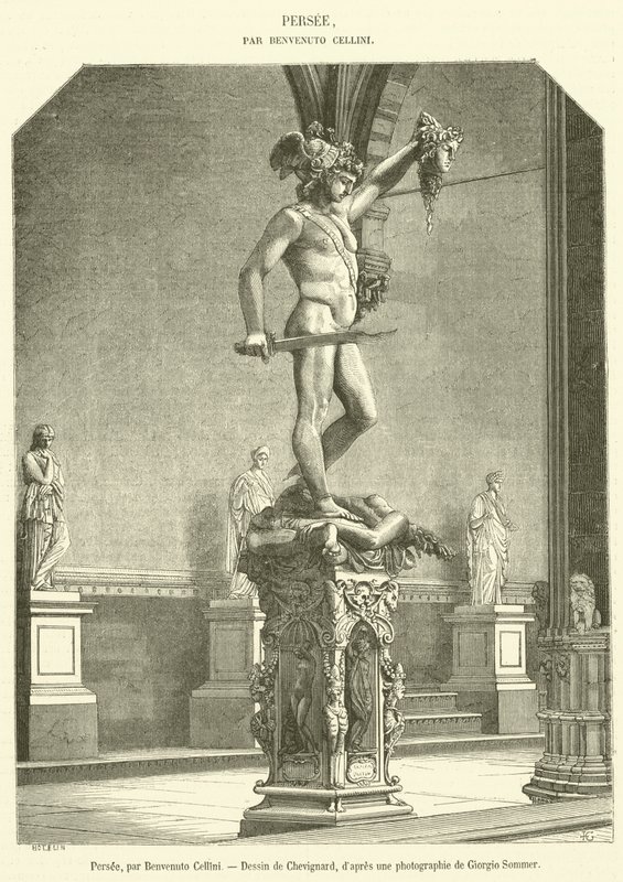 Perseus door French School