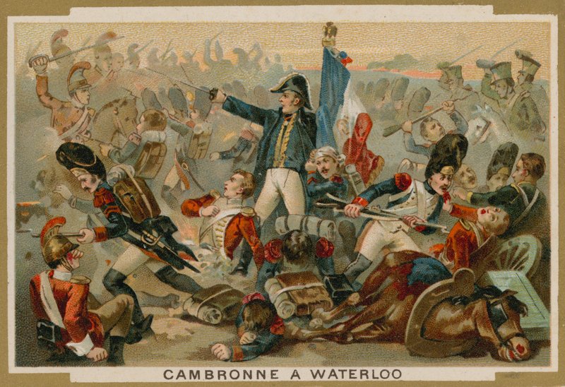 Pierre Cambronne, Franse generaal, bij de Slag bij Waterloo, 1815 door French School