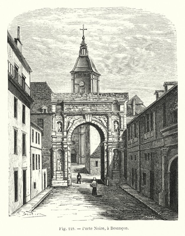 Zwarte poort, in Besançon door French School