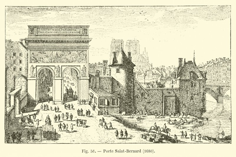 Porte Saint-Bernard, 1680 door French School