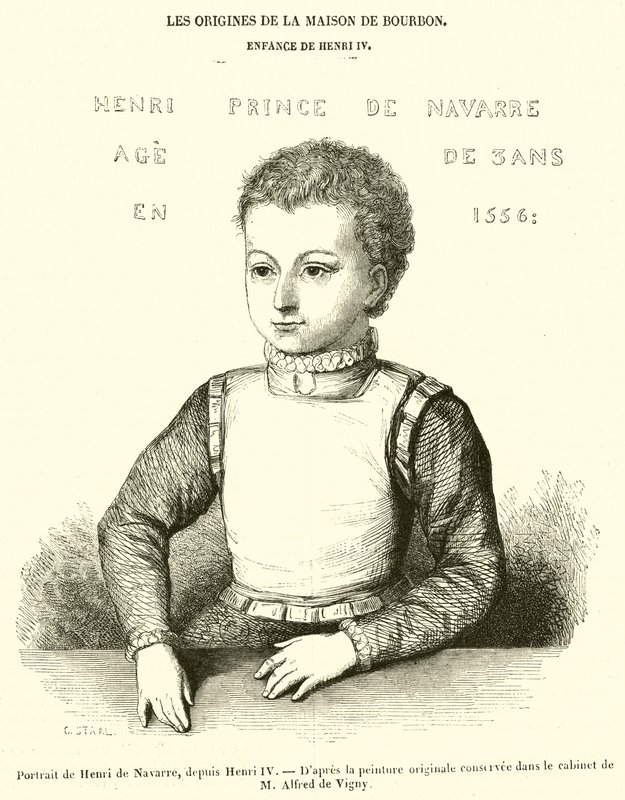 Portret van Hendrik van Navarra, later Hendrik IV door French School