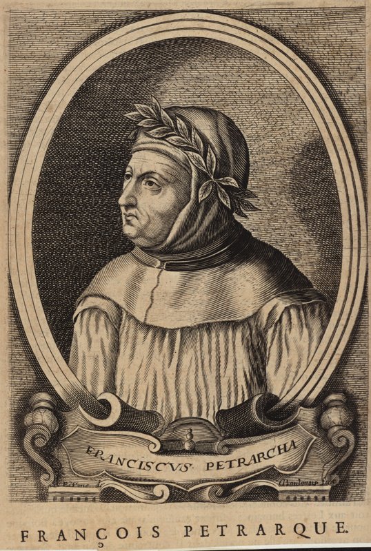 Portret van Francesco Petrarca door French School
