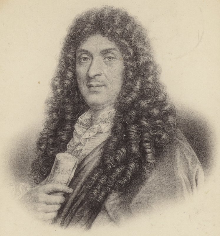 Portret van Jean-Baptiste Lulli door French School