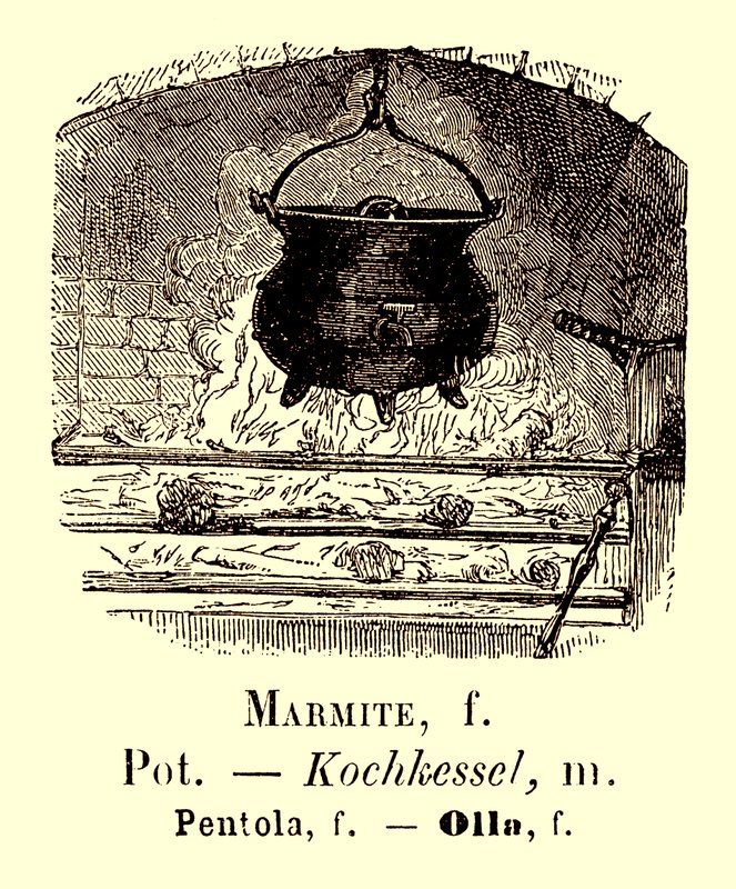 Pot Illustratie uit Album Vocabulaire, c.1880 door French School