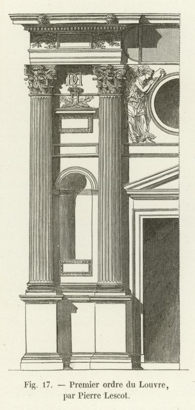 Eerste orde van het Louvre, door Pierre Lescot door French School