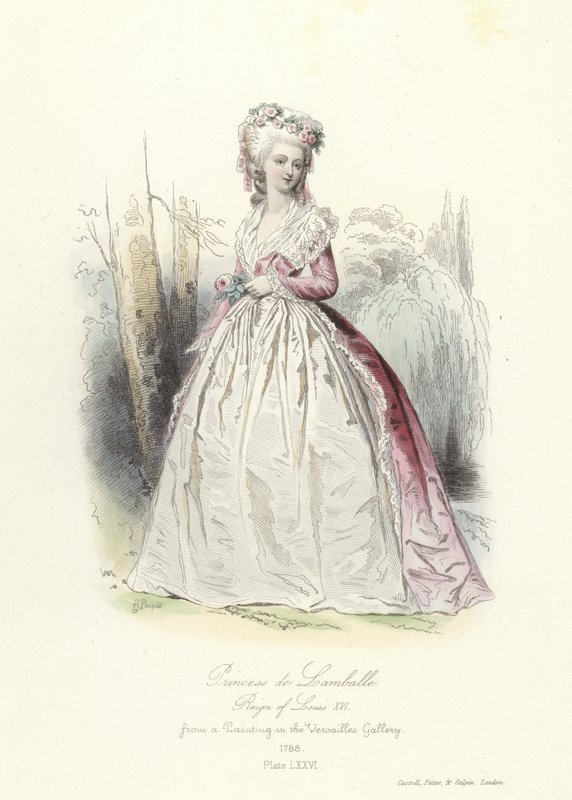 Prinses de Lamballe, regeerperiode van Lodewijk XVI van Frankrijk door French School