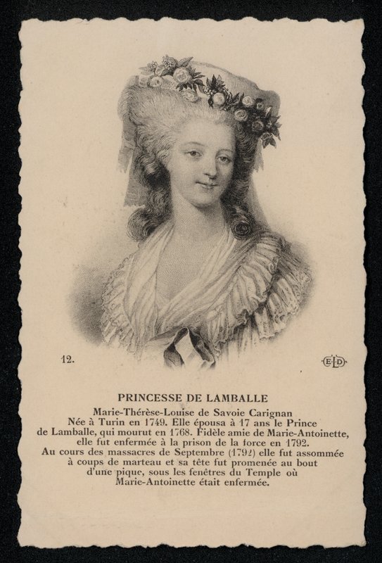 Prinses De Lamballe door French School