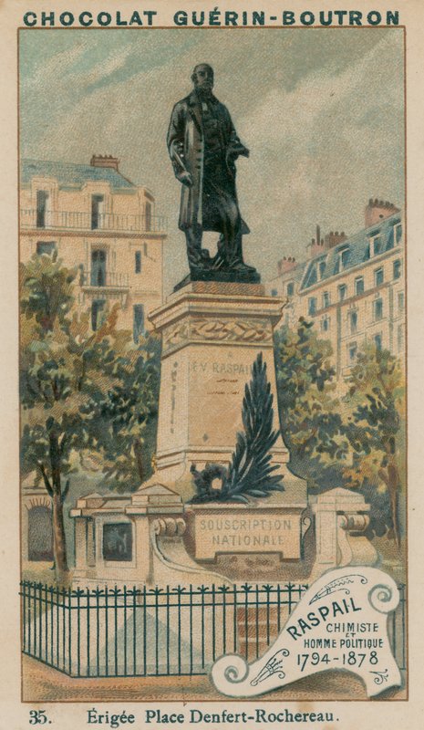 Raspail, Chemicus en Politicus, 1794-1878, Opgericht op Place Denfert-Rochereau door French School