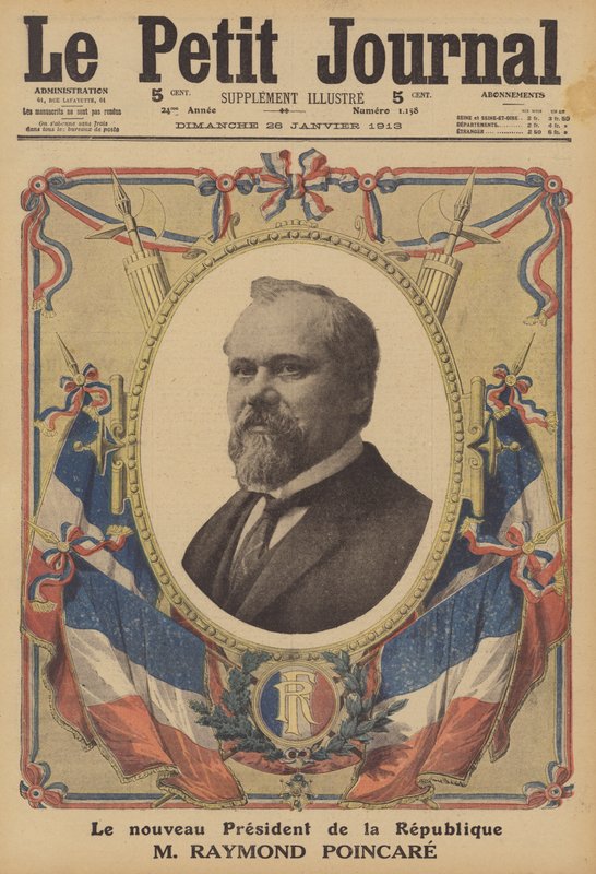 Raymond Poincare, nieuwe president van de Franse Republiek door French School