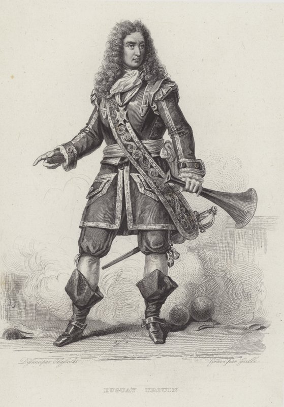 Rene Duguay-Trouin, Franse kaper (gravure) door French School