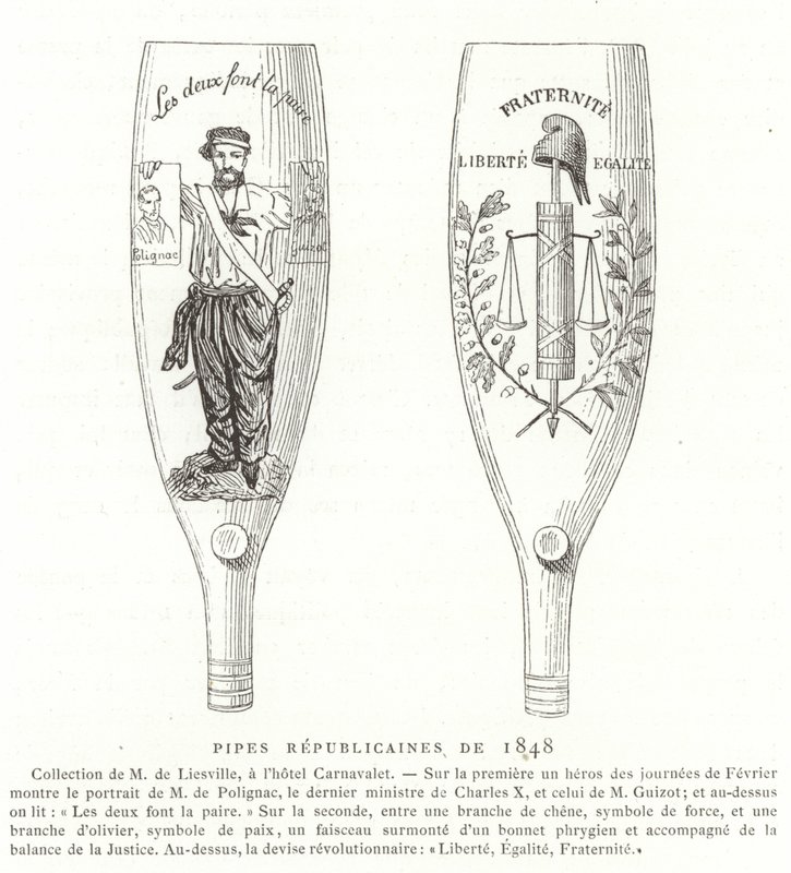 Republikeinse pijpen, Revolutie van 1848, Frankrijk door French School