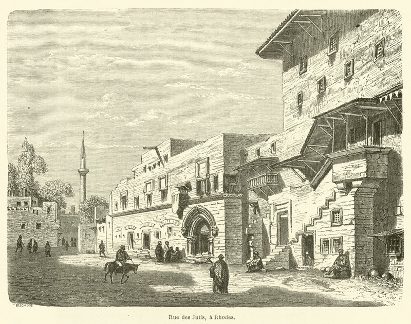 Jodenstraat, In Rhodos door French School