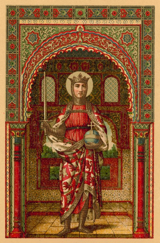 Heilige Ferdinandus van Castilië door French School