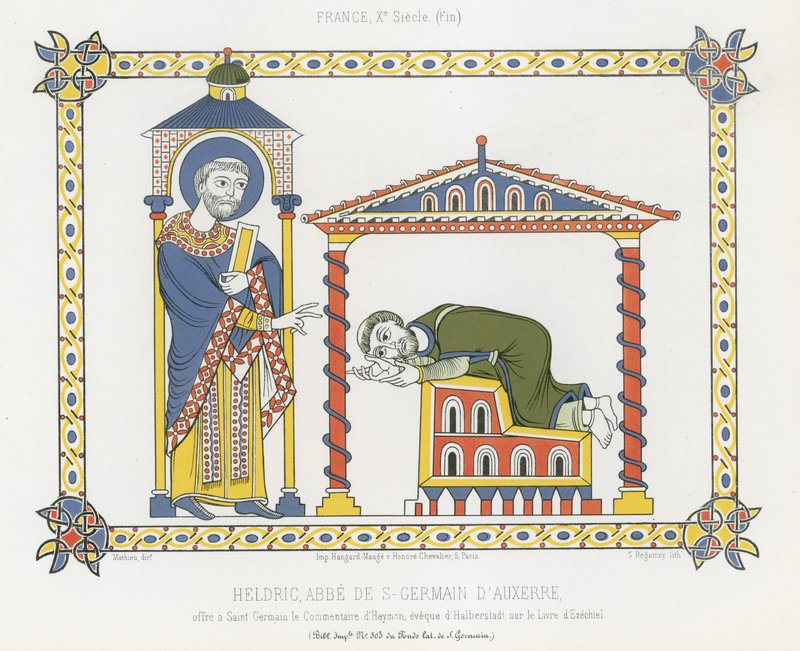 Sint Germain en Heldric in de Abdij van Saint-Germain d