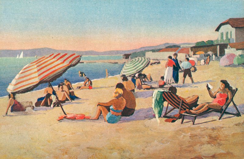 Saint Tropez: La plage de la bouillabaisse door French School