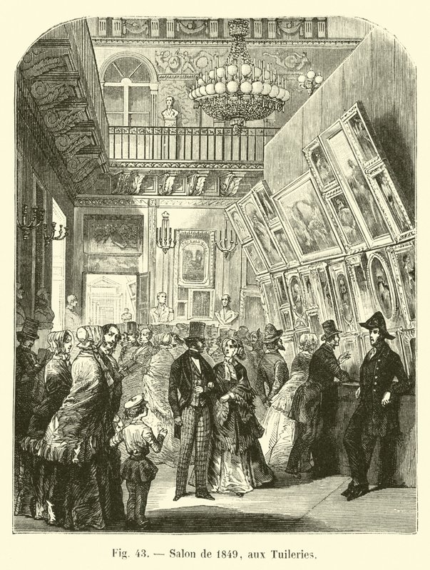 Salon van 1849, in de Tuilerieën door French School