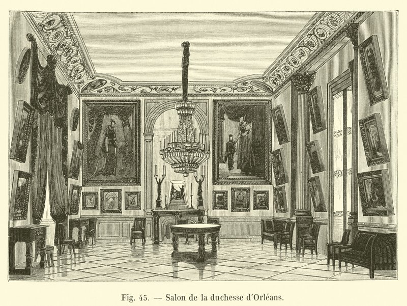 Salon van de hertogin van Orleans door French School