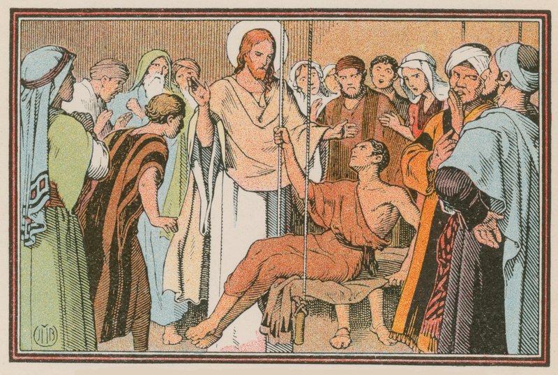 Scène uit het leven van Jezus door French School