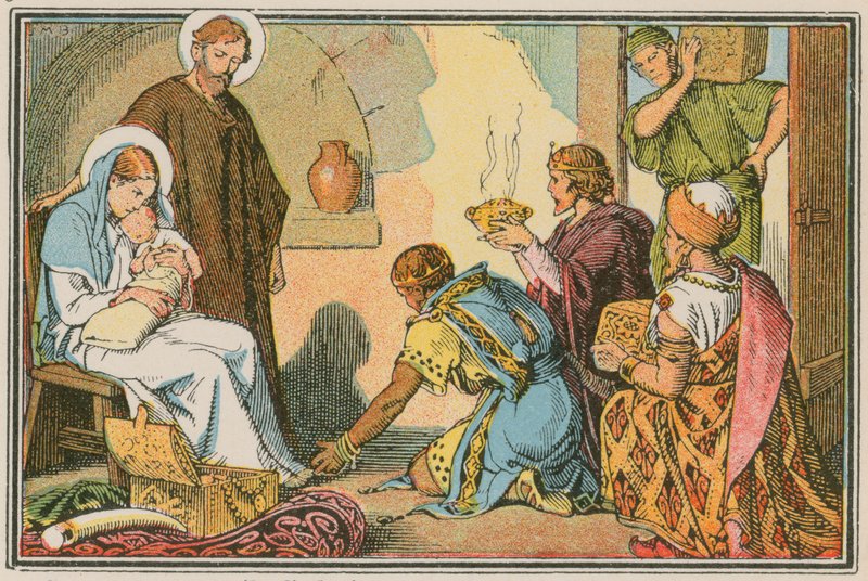 Scène uit het leven van Jezus door French School