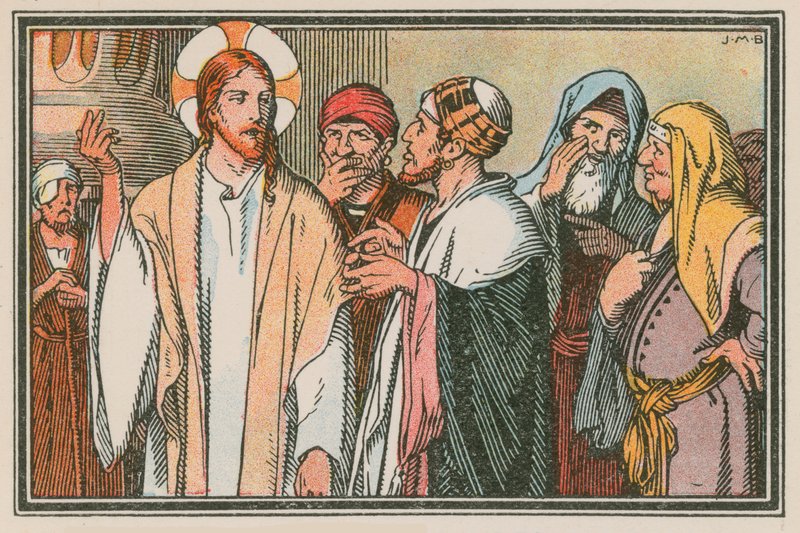Scène uit het leven van Jezus door French School