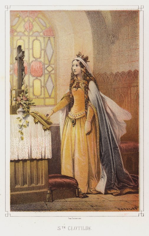 Sint Clotilde, koningin van de Franken door French School