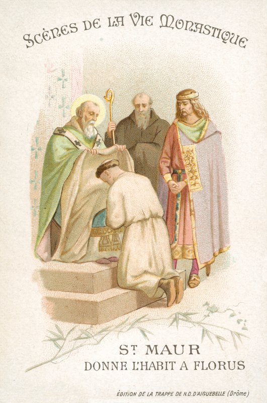 Sint Maurus geeft Florus zijn habijt door French School