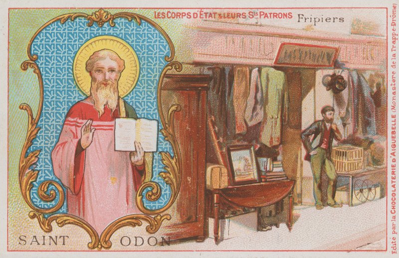 St. Odo en tweedehands kledingverkoper door French School