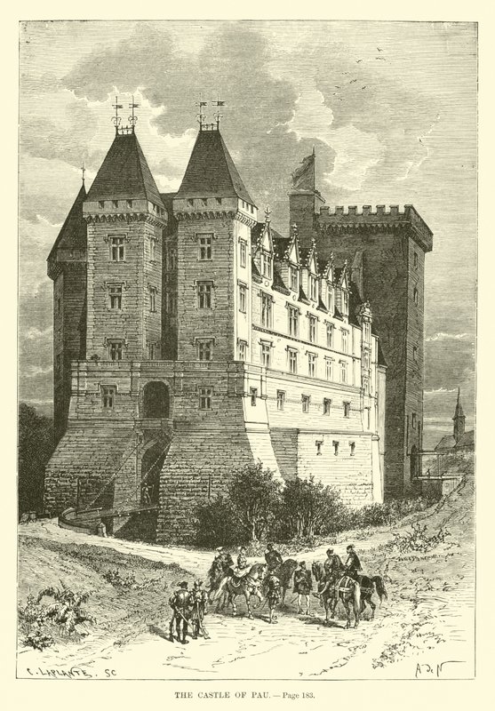 Het Kasteel van Pau door French School