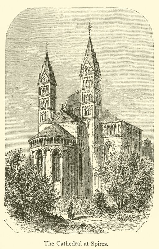 De kathedraal van Spires door French School
