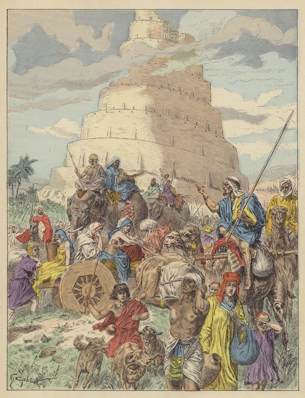 De Toren van Babel door French School