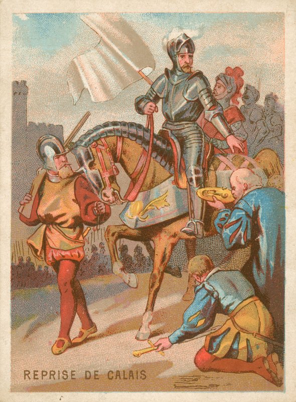 De verovering van Calais door koning Hendrik II van Frankrijk door French School