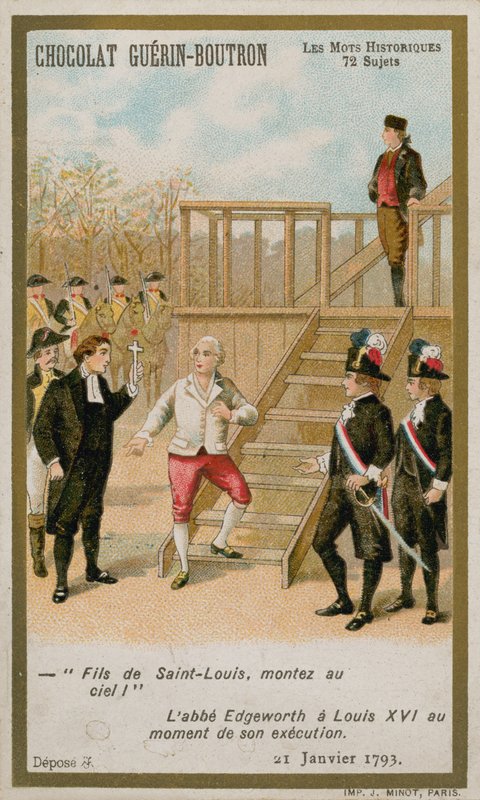 De executie van koning Lodewijk XVI van Frankrijk, 21 januari 1793 door French School
