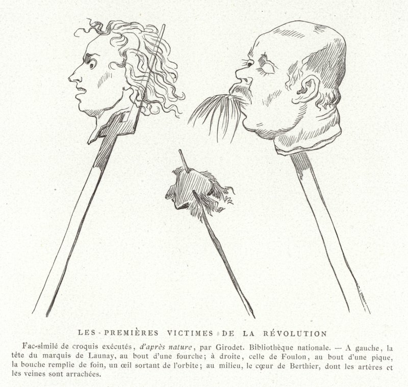 De eerste slachtoffers van de Franse Revolutie, juli 1789 door French School
