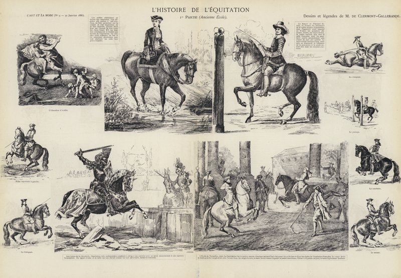 De geschiedenis van paardrijden door French School