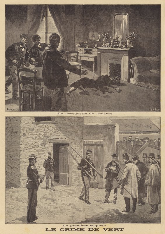De moord op Madame Benoist in Vert, nabij Mantes door French School