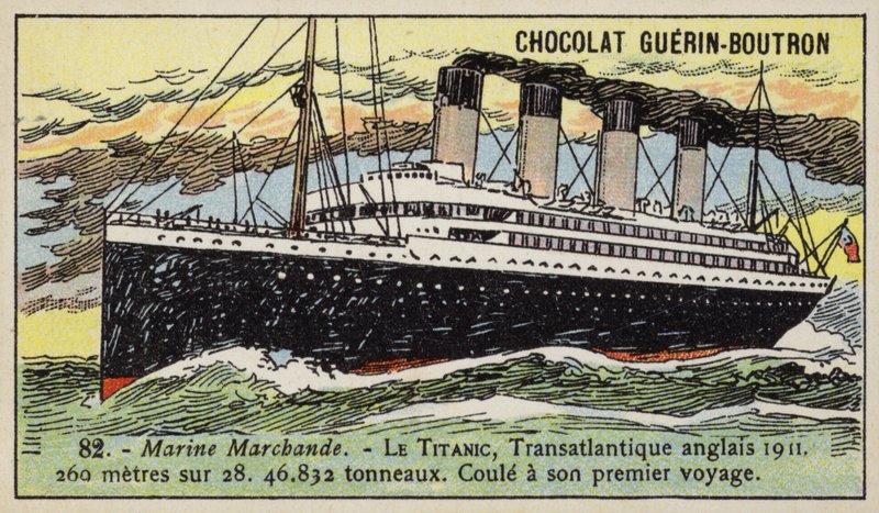 Titanic, Britse trans-Atlantische lijnboot door French School