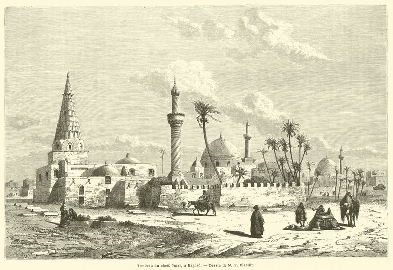 Graf van sjeik Omar, in Bagdad door French School