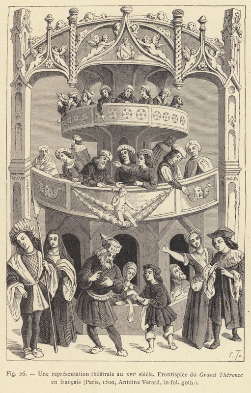 Een Theatervoorstelling in de 16e Eeuw door French School