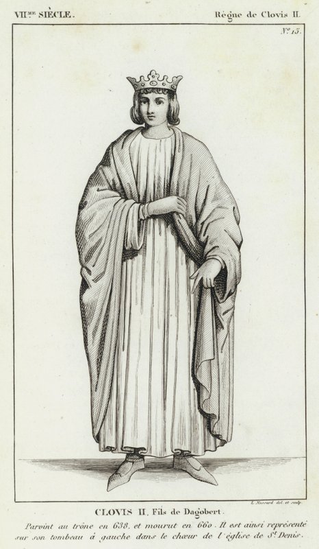 VII Eeuw, Regering van Clovis II, Clovis II, Zoon van Dagobert door French School