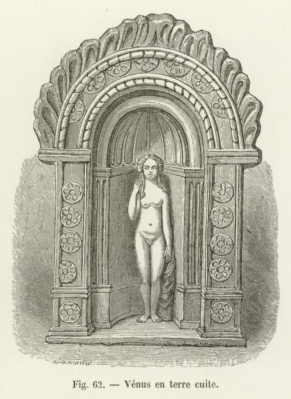 Venus in terracotta door French School
