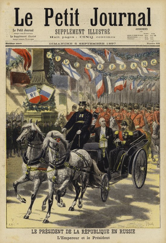 Bezoek van de Franse president Felix Faure aan Rusland, 1897 door French School