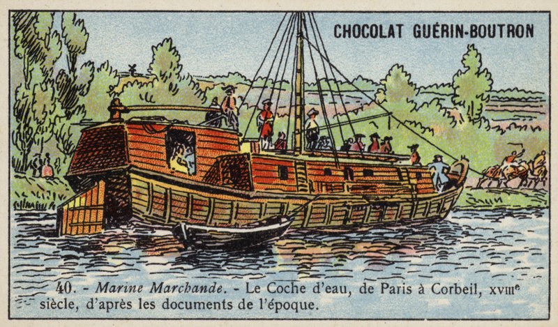 Waterkoets van Parijs naar Corbeil door French School