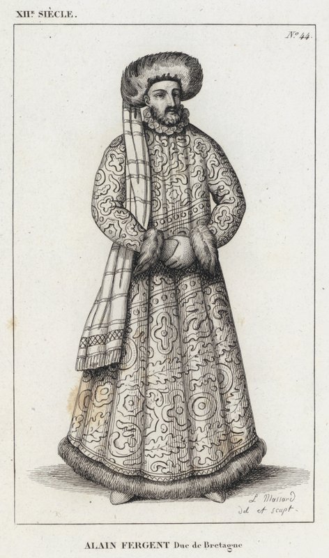 XII Eeuw, Alain Fergent, Hertog van Bretagne door French School