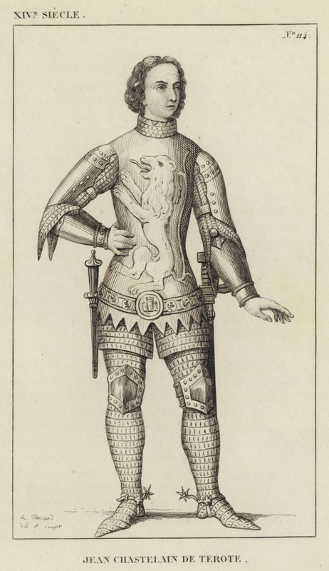 14e eeuw, Jean Chastelain de Terote (gravure) door French School